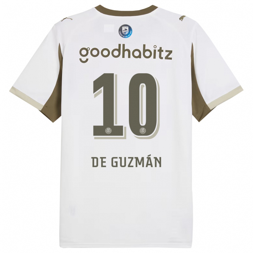 גברים ג׳יידן נואה די גוסמן #10 לבן אפור ג'רזי קיט שלישי 2025/26 חולצה קצרה