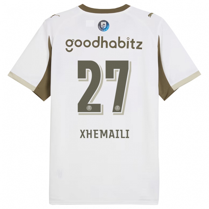 גברים ריולה שמאילי #27 לבן אפור ג'רזי קיט שלישי 2025/26 חולצה קצרה