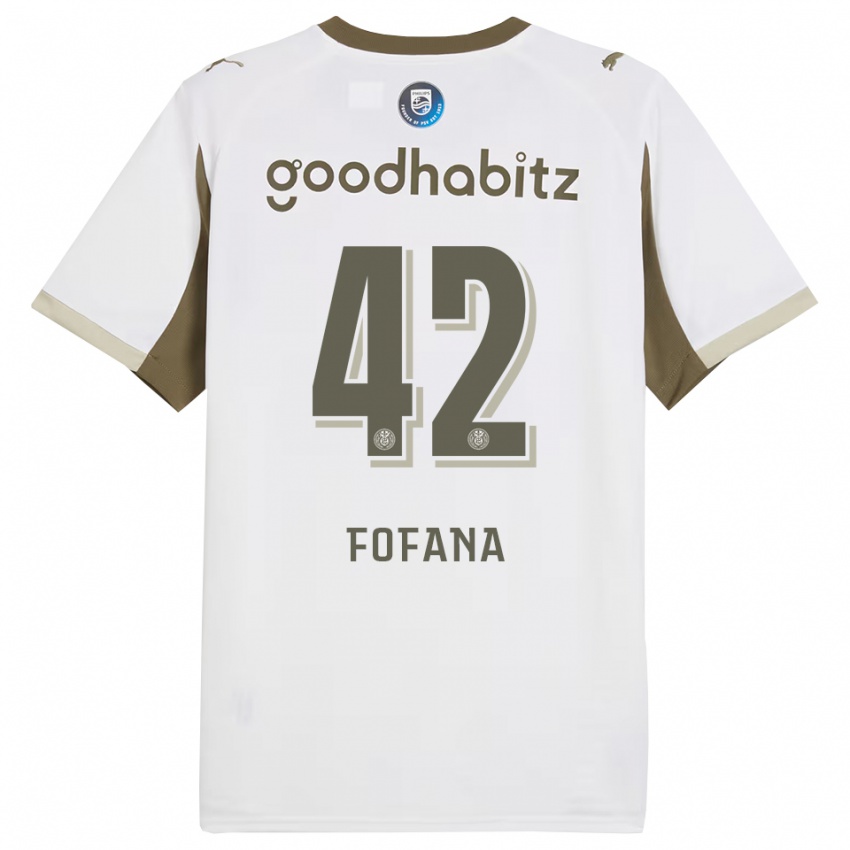 גברים פוד פופאנה #42 לבן אפור ג'רזי קיט שלישי 2025/26 חולצה קצרה