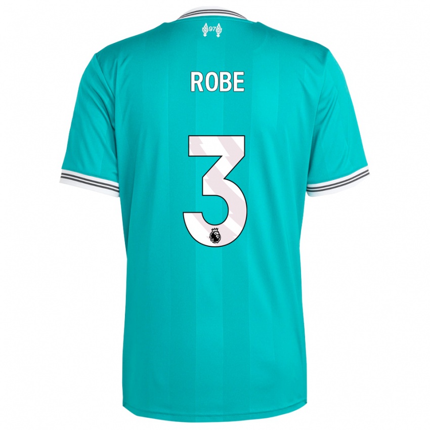 גברים ליאן רוב #3 ירוק לבן ג'רזי קיט שלישי 2025/26 חולצה קצרה