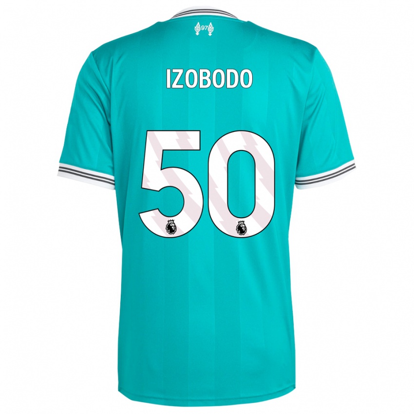 גברים אליהו איזובודו ג'ון #50 ירוק לבן ג'רזי קיט שלישי 2025/26 חולצה קצרה