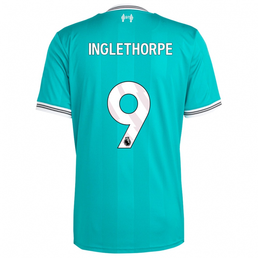 גברים Finn Inglethorpe #9 ירוק לבן ג'רזי קיט שלישי 2025/26 חולצה קצרה