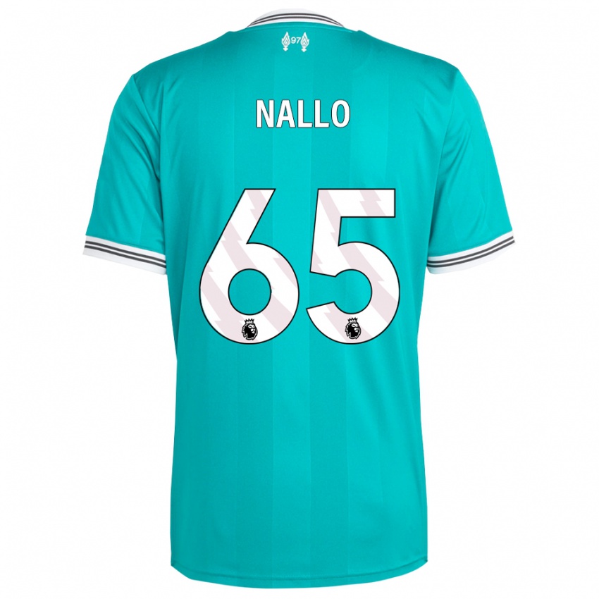 גברים עמארה נאלו #65 ירוק לבן ג'רזי קיט שלישי 2025/26 חולצה קצרה