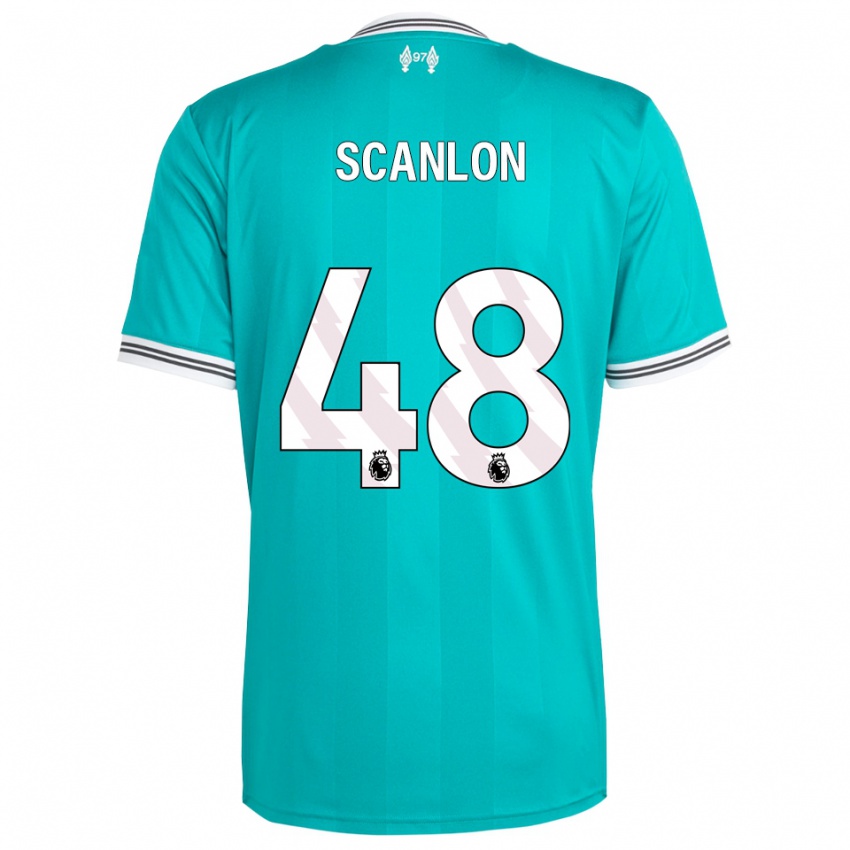 גברים קאלום סקנלון #48 ירוק לבן ג'רזי קיט שלישי 2025/26 חולצה קצרה