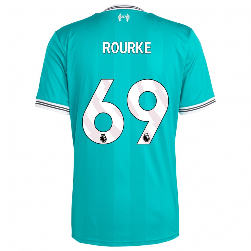 גברים פידל או'רורק #69 ירוק לבן ג'רזי קיט שלישי 2025/26 חולצה קצרה