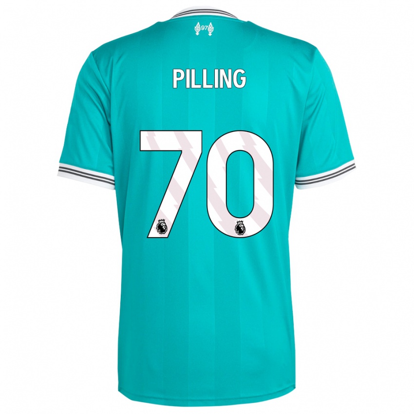 גברים טומי פילינג #70 ירוק לבן ג'רזי קיט שלישי 2025/26 חולצה קצרה