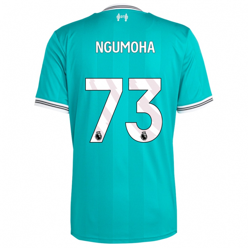 גברים Rio Ngumoha #73 ירוק לבן ג'רזי קיט שלישי 2025/26 חולצה קצרה