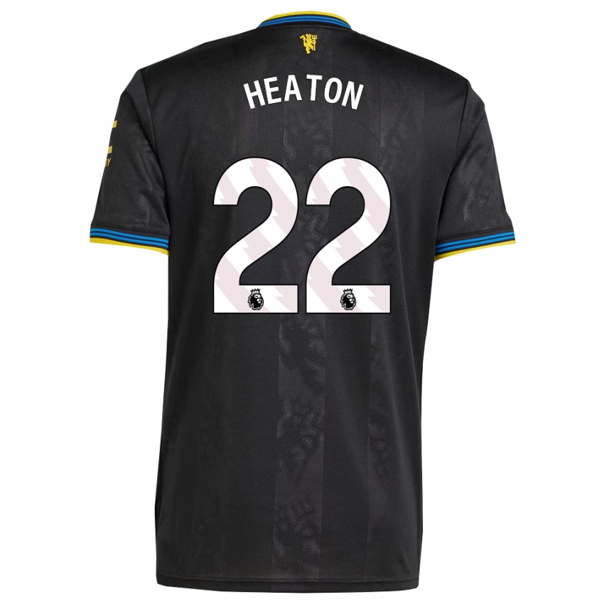 גברים טום היטון #22 שחור צהוב כחול ג'רזי קיט שלישי 2025/26 חולצה קצרה