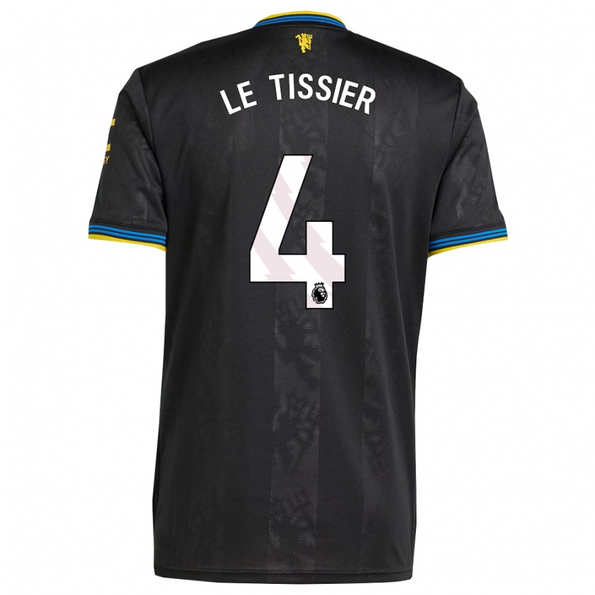 גברים מאיה לה טיסייה #4 שחור צהוב כחול ג'רזי קיט שלישי 2025/26 חולצה קצרה