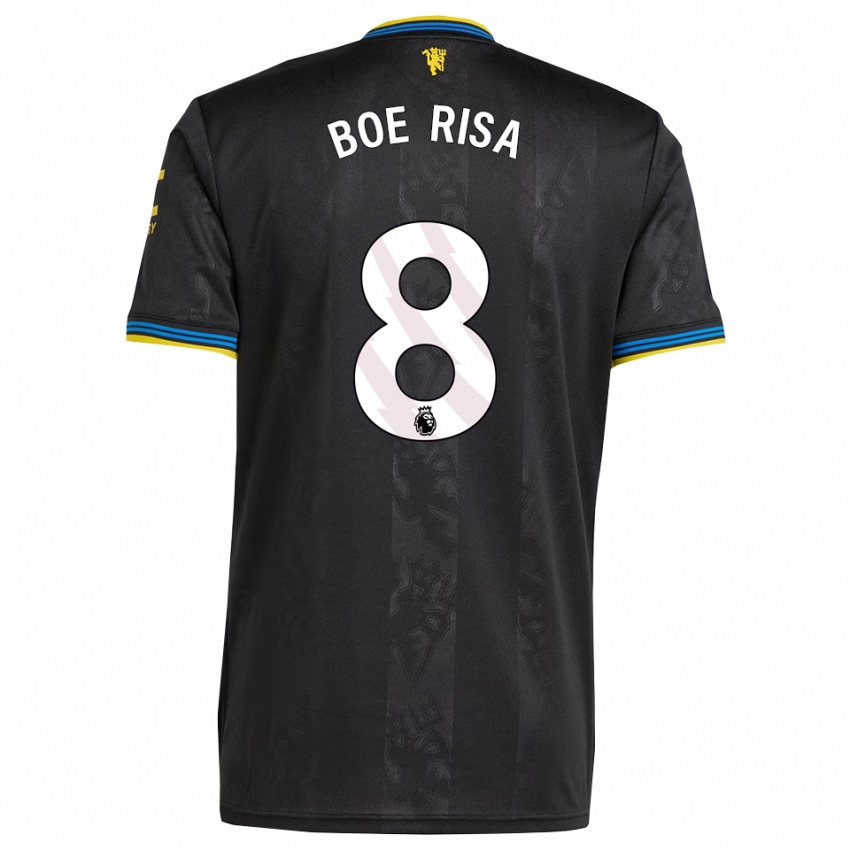 גברים ווילדה בו ריזה #8 שחור צהוב כחול ג'רזי קיט שלישי 2025/26 חולצה קצרה