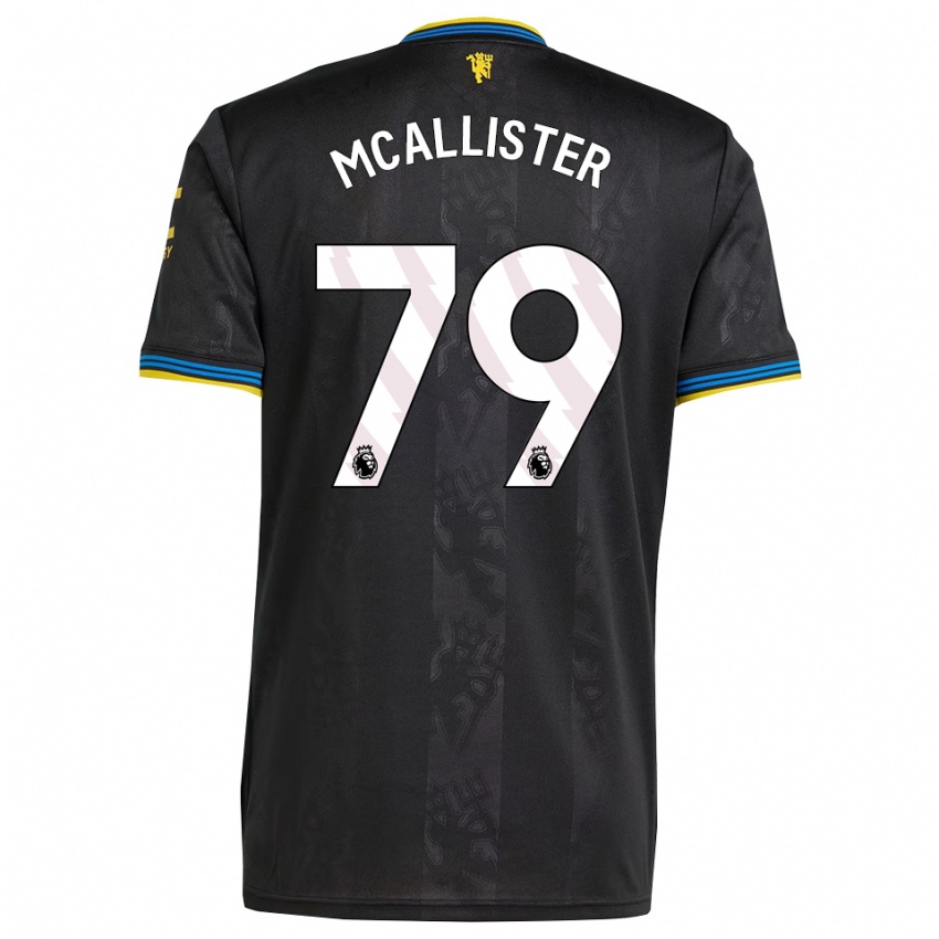 גברים פינלי מקאליסטר #79 שחור צהוב כחול ג'רזי קיט שלישי 2025/26 חולצה קצרה