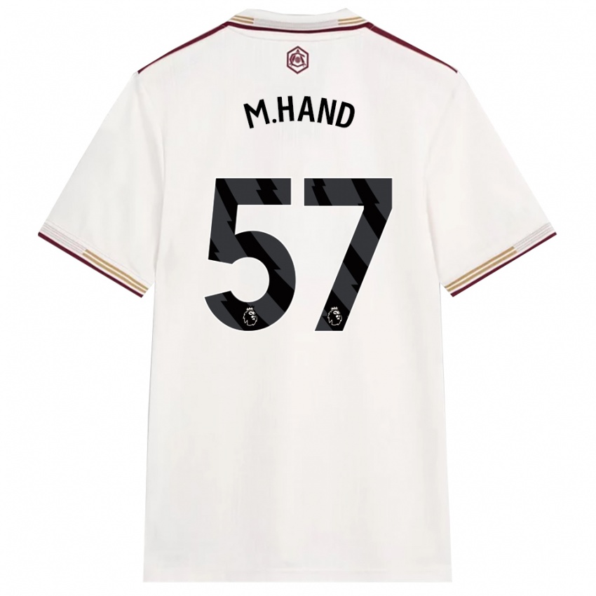 גברים Ismail Oulad M'hand #57 לבן מלוכלך בורדו ג'רזי קיט שלישי 2025/26 חולצה קצרה