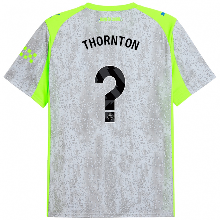 גברים Archie Thornton #0 אפור צהוב ג'רזי קיט שלישי 2025/26 חולצה קצרה