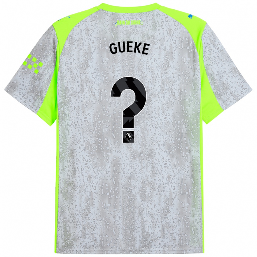 גברים William Gueke #0 אפור צהוב ג'רזי קיט שלישי 2025/26 חולצה קצרה