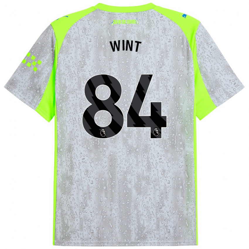 גברים ג'ק תומאס צ'ארלס וינט #84 אפור צהוב ג'רזי קיט שלישי 2025/26 חולצה קצרה