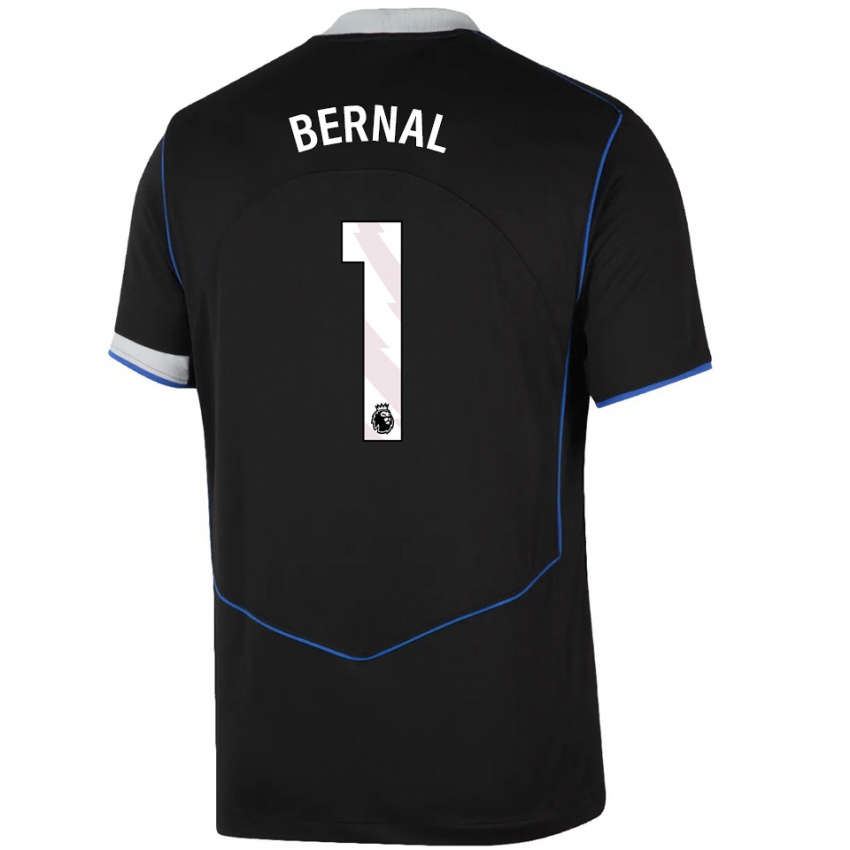 גברים Freddy Bernal #1 שחור כחול כסוף ג'רזי קיט שלישי 2025/26 חולצה קצרה