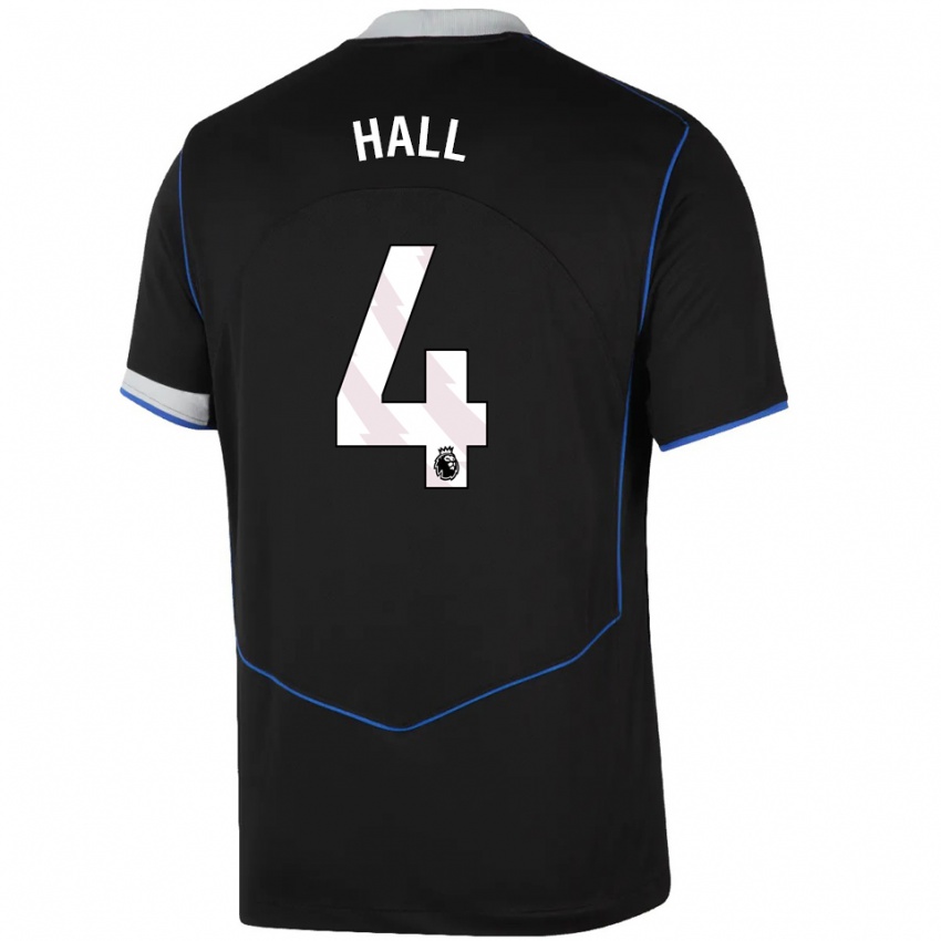 גברים Jacob Hall #4 שחור כחול כסוף ג'רזי קיט שלישי 2025/26 חולצה קצרה