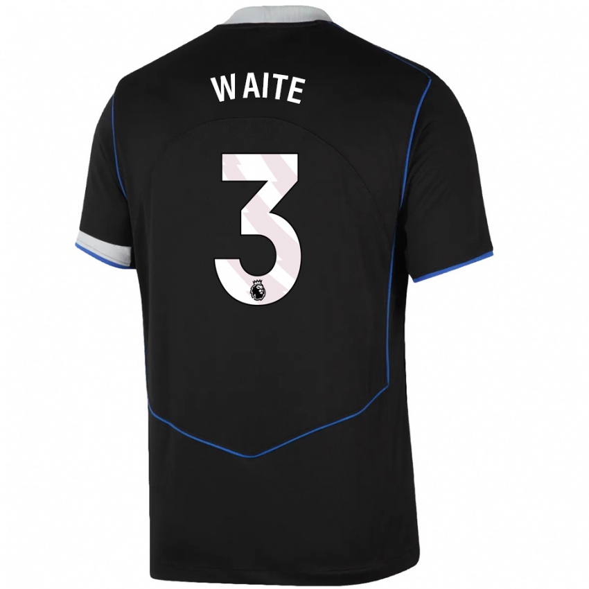 גברים דנטה וייט #3 שחור כחול כסוף ג'רזי קיט שלישי 2025/26 חולצה קצרה