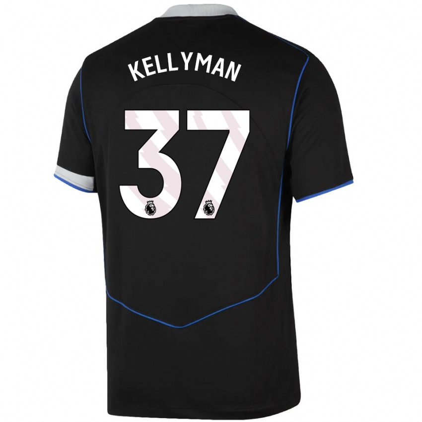 גברים עומרי קלימן #37 שחור כחול כסוף ג'רזי קיט שלישי 2025/26 חולצה קצרה