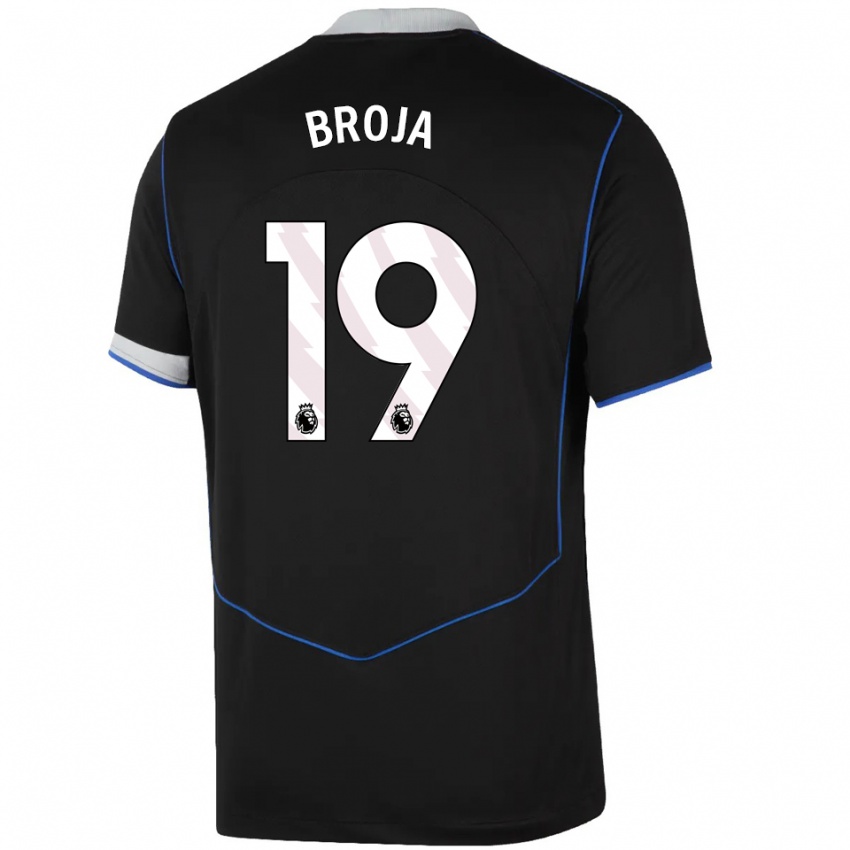 גברים ארמנדו ברויה #19 שחור כחול כסוף ג'רזי קיט שלישי 2025/26 חולצה קצרה