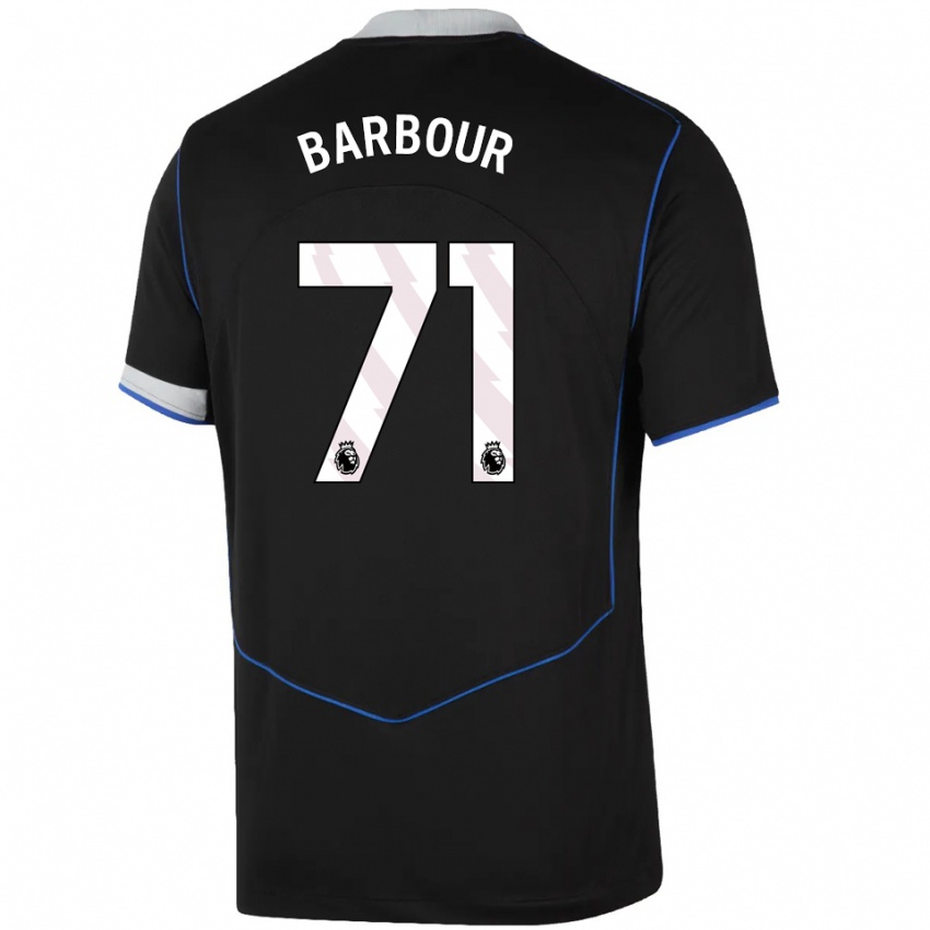 גברים קוב ברבור #71 שחור כחול כסוף ג'רזי קיט שלישי 2025/26 חולצה קצרה