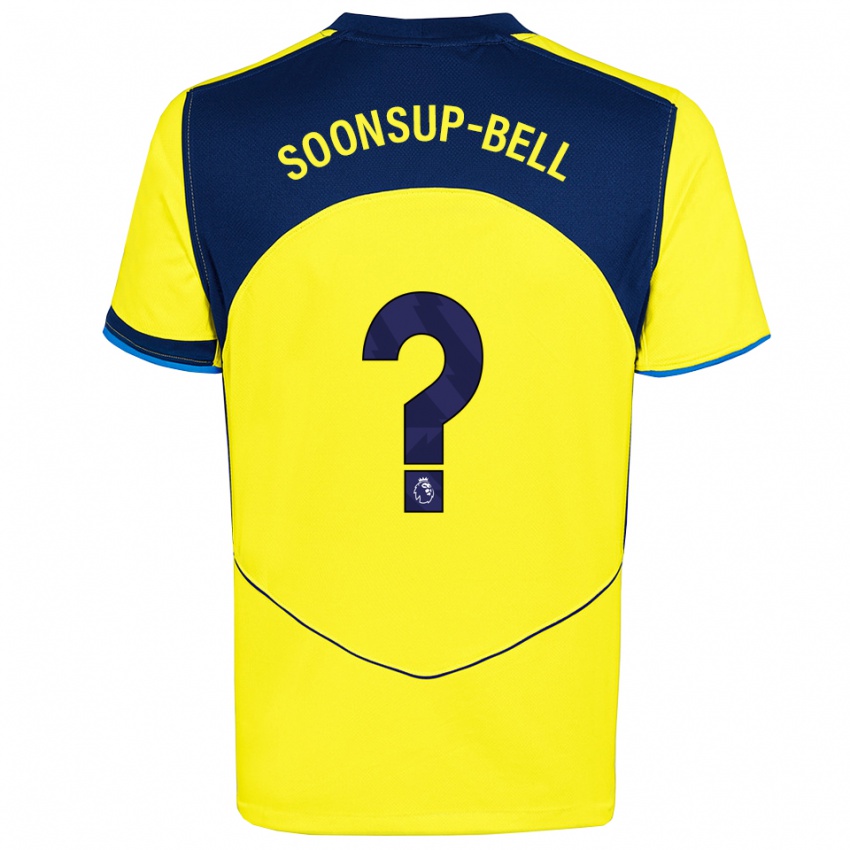 גברים ג'וד סונסאפ-בל #0 צהוב נייבי ג'רזי קיט שלישי 2025/26 חולצה קצרה