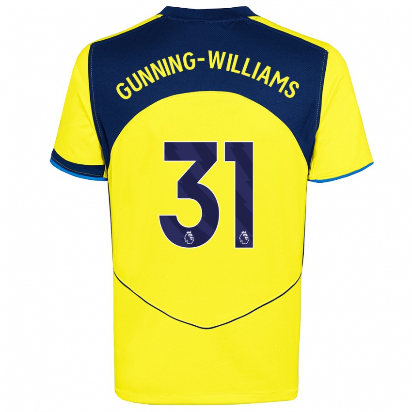 גברים לנה גאנינג-וויליאמס #31 צהוב נייבי ג'רזי קיט שלישי 2025/26 חולצה קצרה