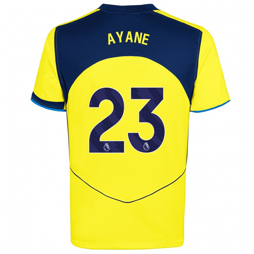 גברים רוסלה אייאני #23 צהוב נייבי ג'רזי קיט שלישי 2025/26 חולצה קצרה