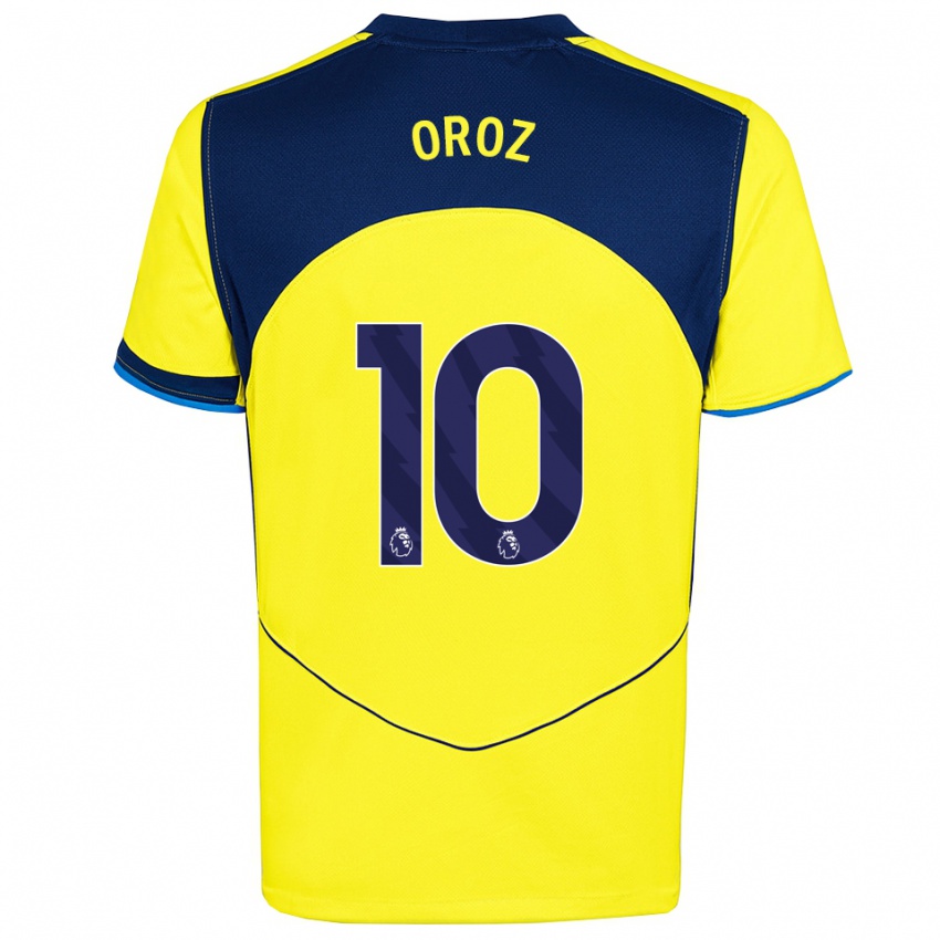 גברים מייטה אורוז #10 צהוב נייבי ג'רזי קיט שלישי 2025/26 חולצה קצרה