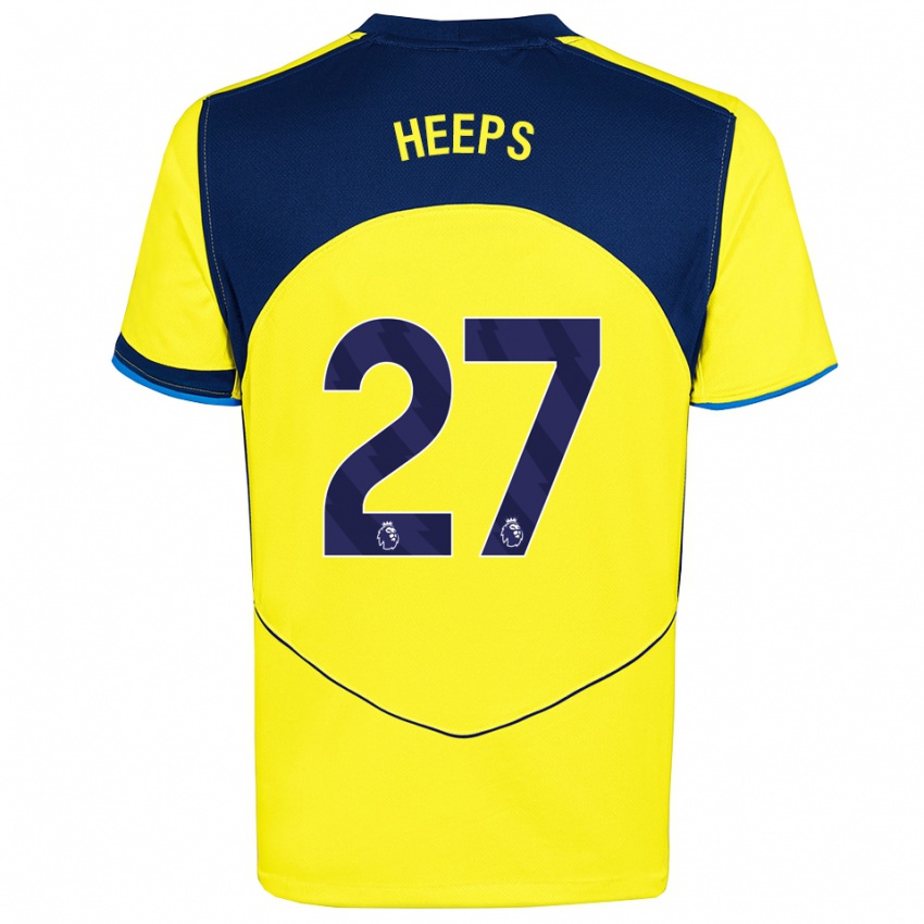 גברים אלינור היפס #27 צהוב נייבי ג'רזי קיט שלישי 2025/26 חולצה קצרה