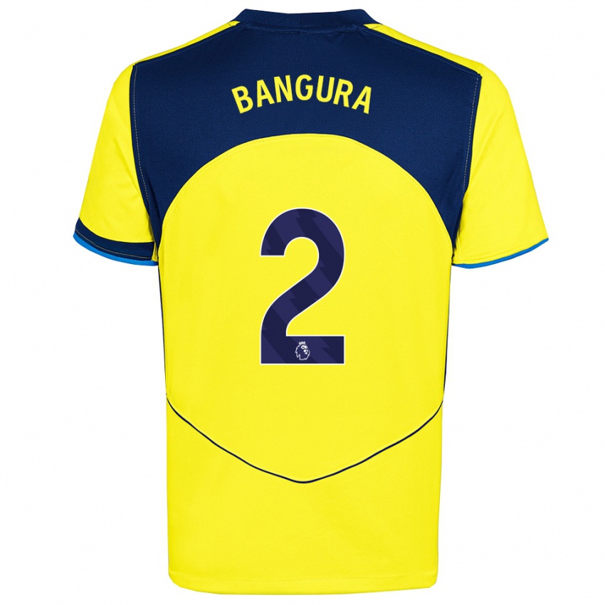 גברים Samal Bangura #2 צהוב נייבי ג'רזי קיט שלישי 2025/26 חולצה קצרה