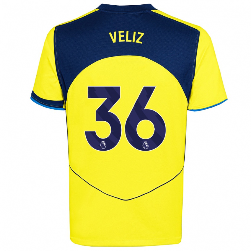 גברים אלחו וליס #36 צהוב נייבי ג'רזי קיט שלישי 2025/26 חולצה קצרה גברים אלחו וליס #36 צהוב נייבי ג'רזי קיט שלישי 2025/26 חולצה קצרה