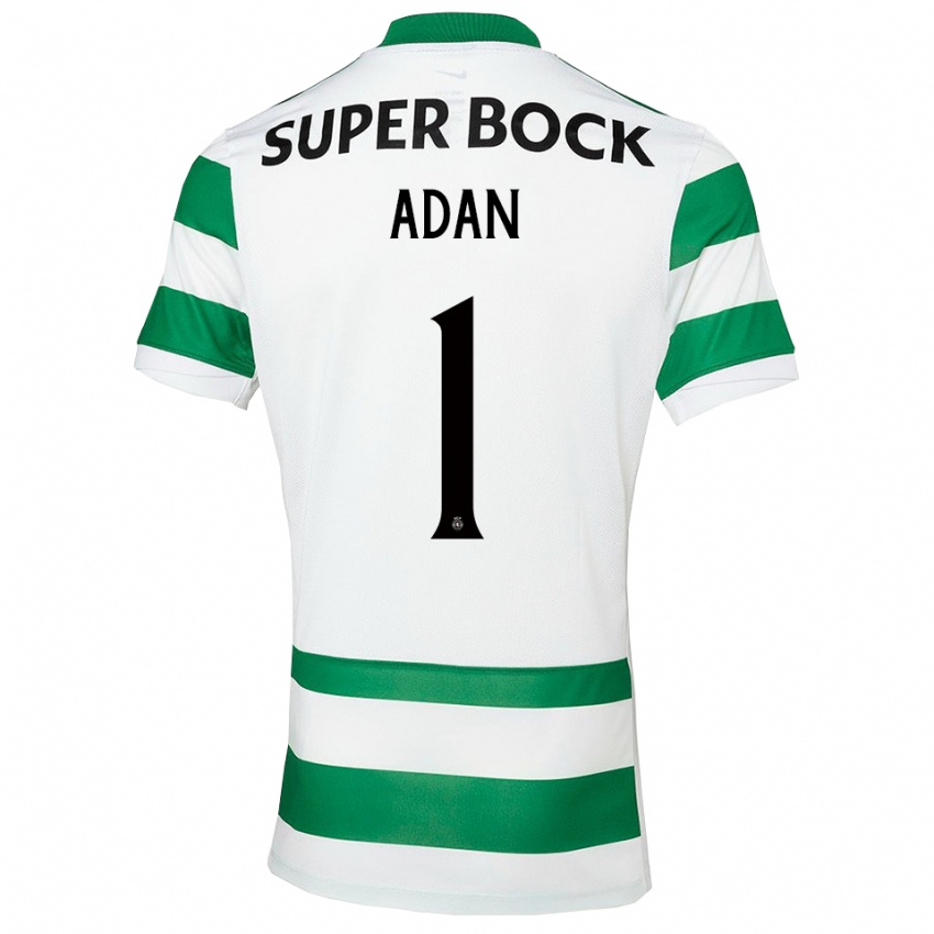 נשים אנטוניו אדאן #1 ירוק לבן ג'רזי ביתית 2025/26 חולצה קצרה