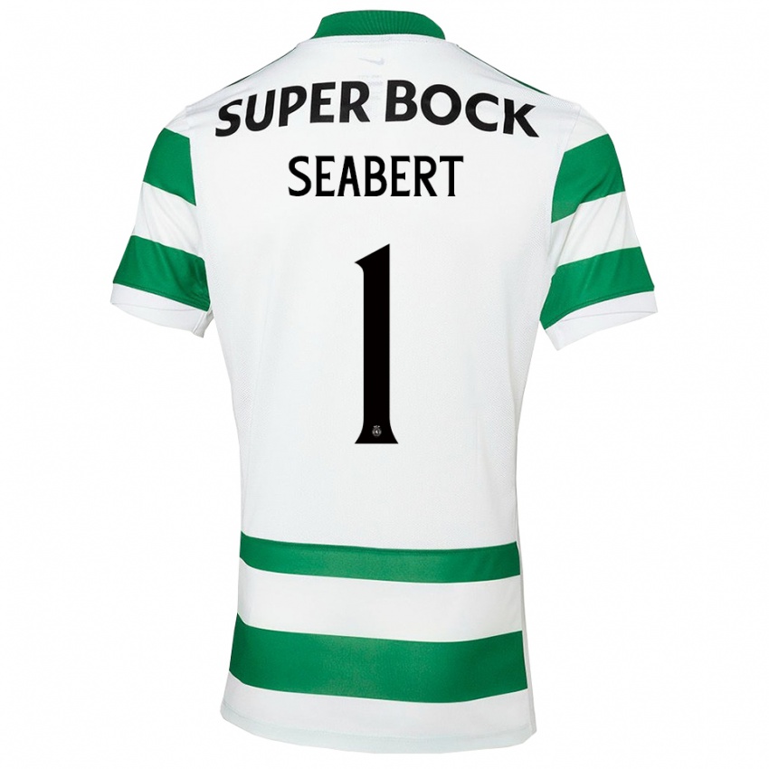 נשים האנה סיברט #1 ירוק לבן ג'רזי ביתית 2025/26 חולצה קצרה