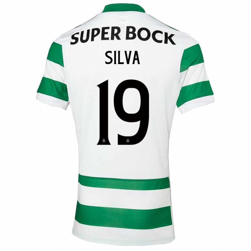 נשים Diana Silva #19 ירוק לבן ג'רזי ביתית 2025/26 חולצה קצרה