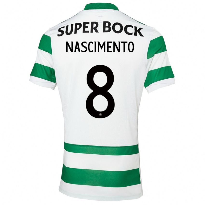 נשים Sandro Nascimento #8 ירוק לבן ג'רזי ביתית 2025/26 חולצה קצרה