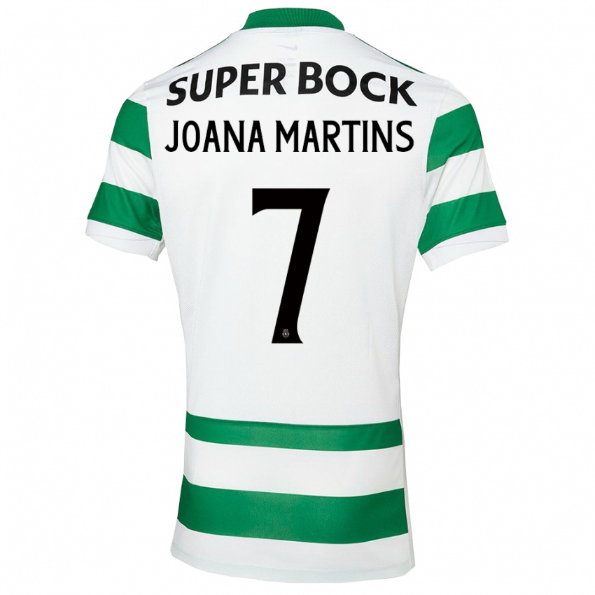 נשים ז'ואנה מרטינס #7 ירוק לבן ג'רזי ביתית 2025/26 חולצה קצרה