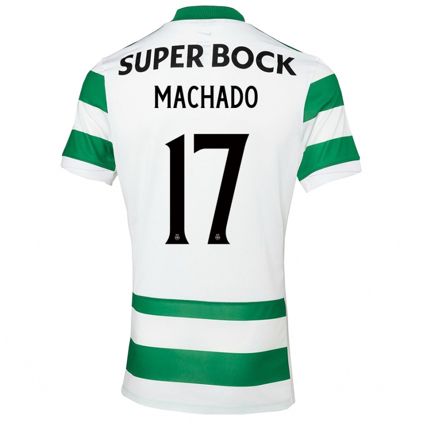 נשים André Machado #17 ירוק לבן ג'רזי ביתית 2025/26 חולצה קצרה