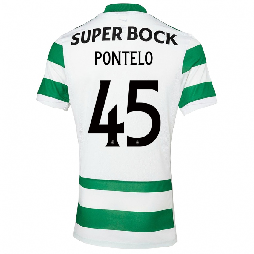 נשים רפאל פונטלו #45 ירוק לבן ג'רזי ביתית 2025/26 חולצה קצרה