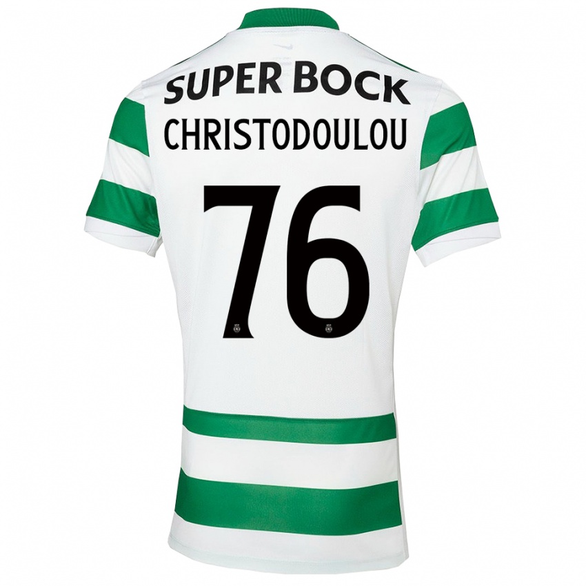 נשים ארגיריס כריסטודולו #76 ירוק לבן ג'רזי ביתית 2025/26 חולצה קצרה