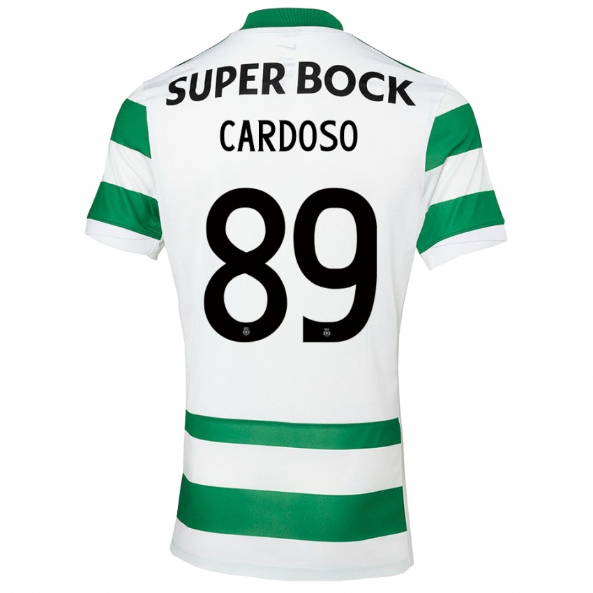 נשים Nilton Cardoso #89 ירוק לבן ג'רזי ביתית 2025/26 חולצה קצרה