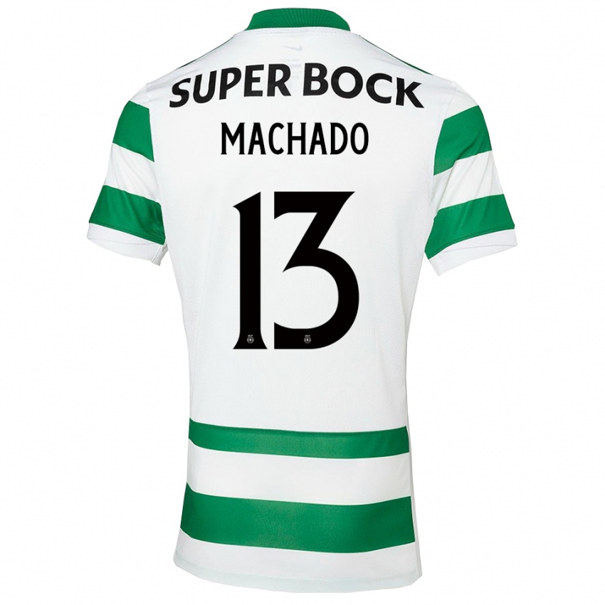 נשים Francisco Machado #13 ירוק לבן ג'רזי ביתית 2025/26 חולצה קצרה