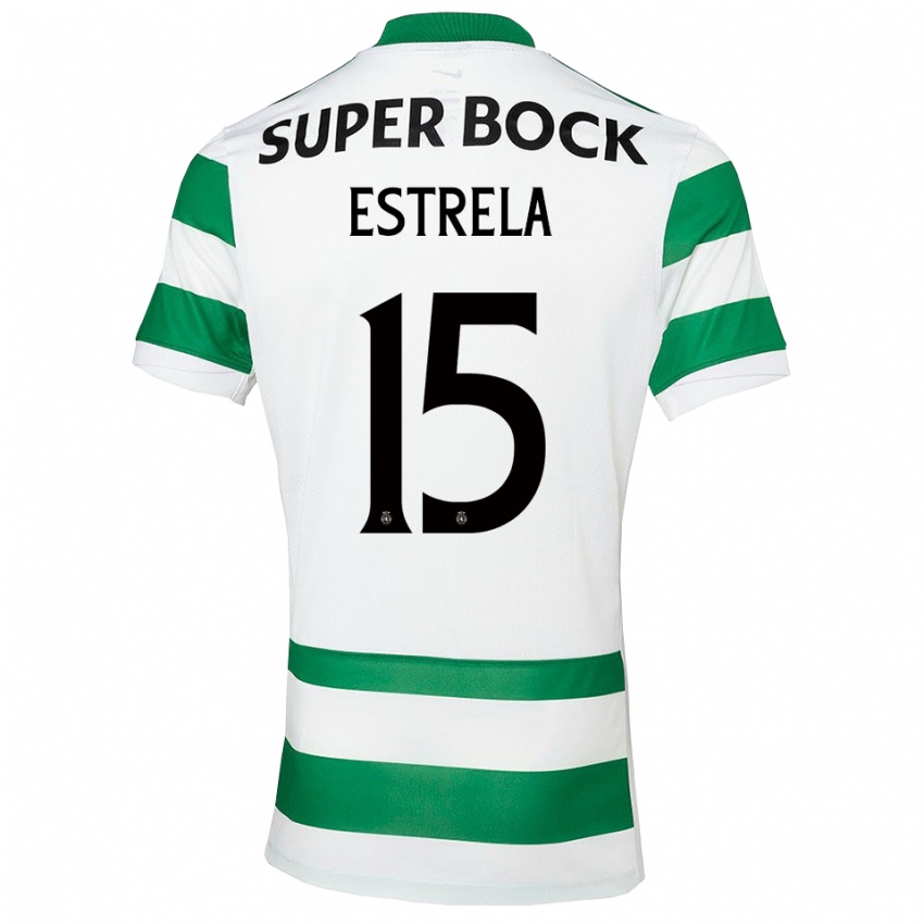 נשים בנטו אסטרלה #15 ירוק לבן ג'רזי ביתית 2025/26 חולצה קצרה