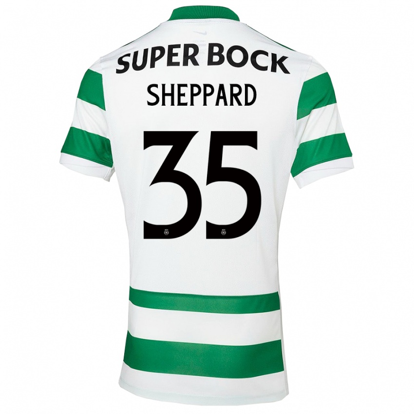 נשים קתריונה רוז שפרד #35 ירוק לבן ג'רזי ביתית 2025/26 חולצה קצרה