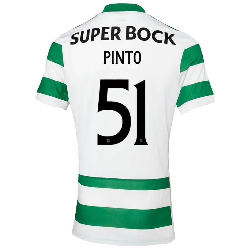 נשים דיוגו פינטו #51 ירוק לבן ג'רזי ביתית 2025/26 חולצה קצרה