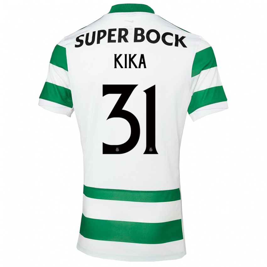נשים Kika #31 ירוק לבן ג'רזי ביתית 2025/26 חולצה קצרה