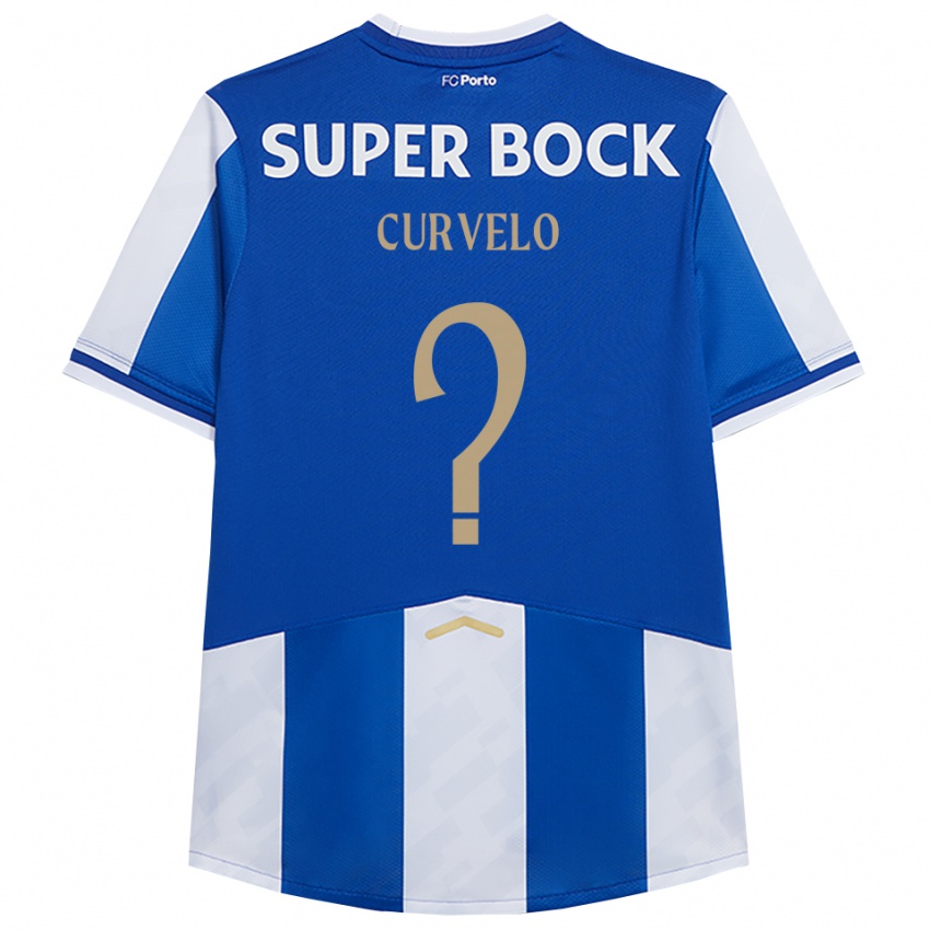 נשים Francisco Curvelo #0 כחול לבן ג'רזי ביתית 2025/26 חולצה קצרה