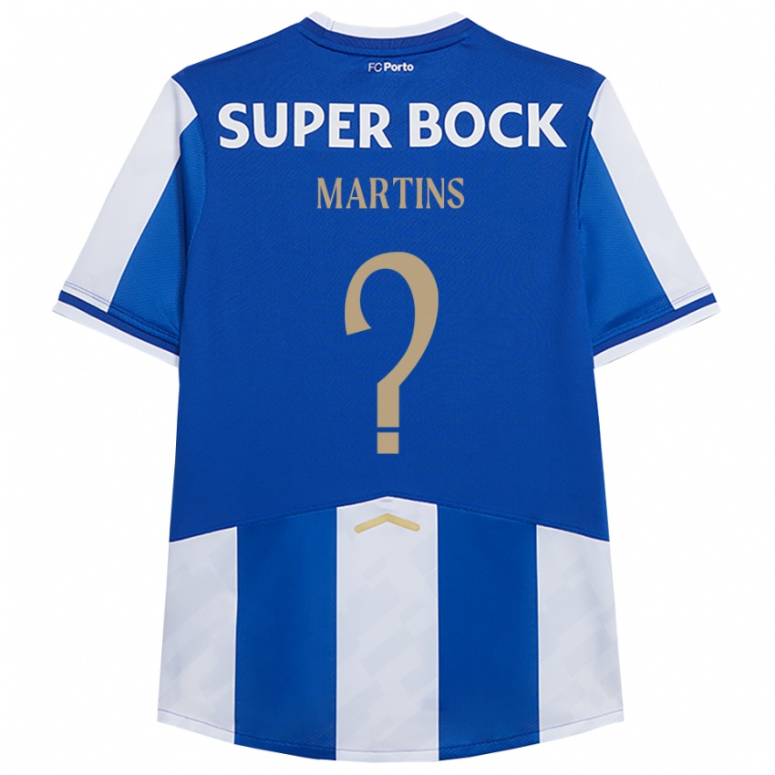 נשים Eduardo Martins #0 כחול לבן ג'רזי ביתית 2025/26 חולצה קצרה