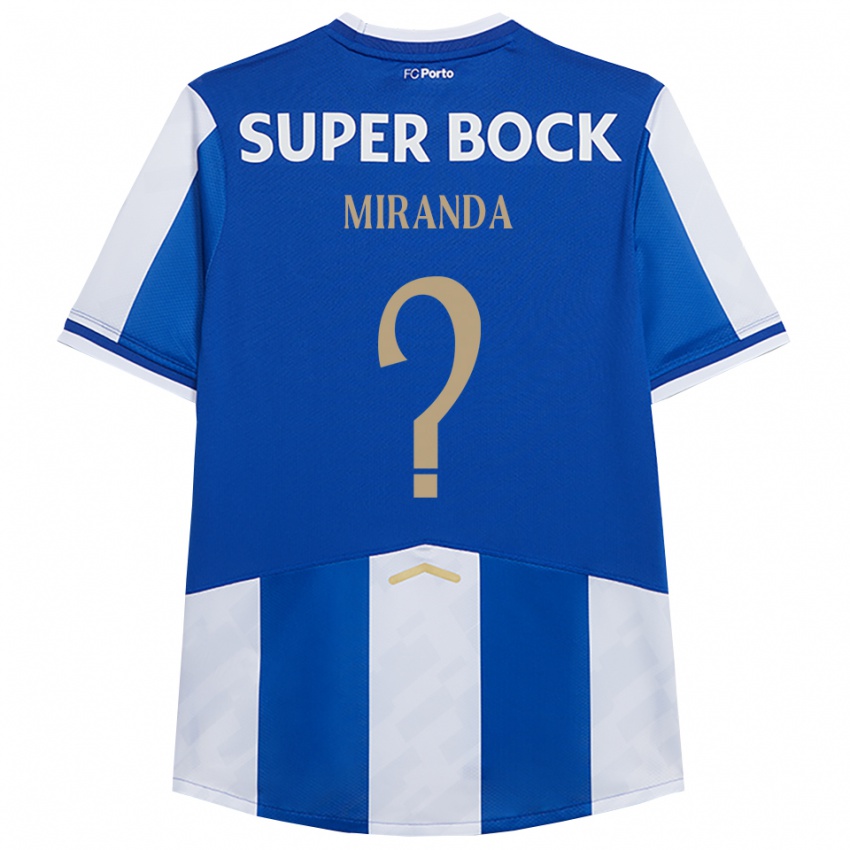 נשים João Miranda #0 כחול לבן ג'רזי ביתית 2025/26 חולצה קצרה