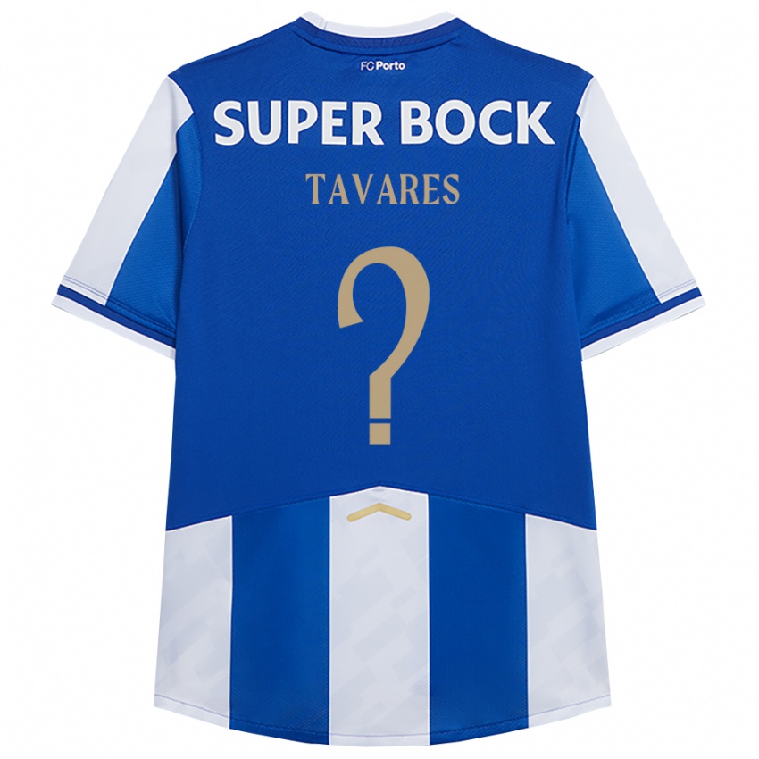 נשים ז'ואאו טבארס #0 כחול לבן ג'רזי ביתית 2025/26 חולצה קצרה